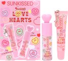 Sunkissed Love Hearts Lip Gift Set 6ml Lip Gloss + 16ml Lip Conditioner