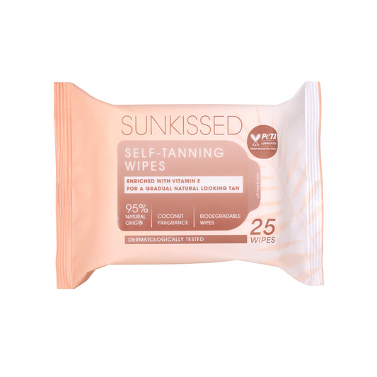 Sunkissed Self-Tanning Wipes - 25 Pieces