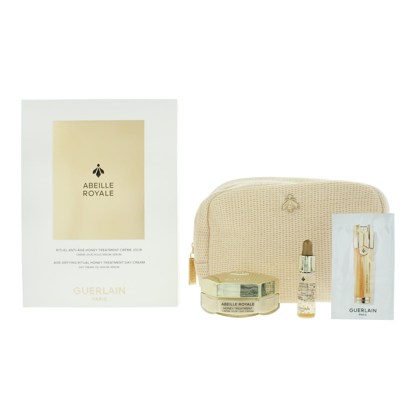 Guerlain Abeille Royale Gift Set: Day Cream 50ml - Water Oil Serum 5ml - Renew Repair Serum 7 x 0.6ml