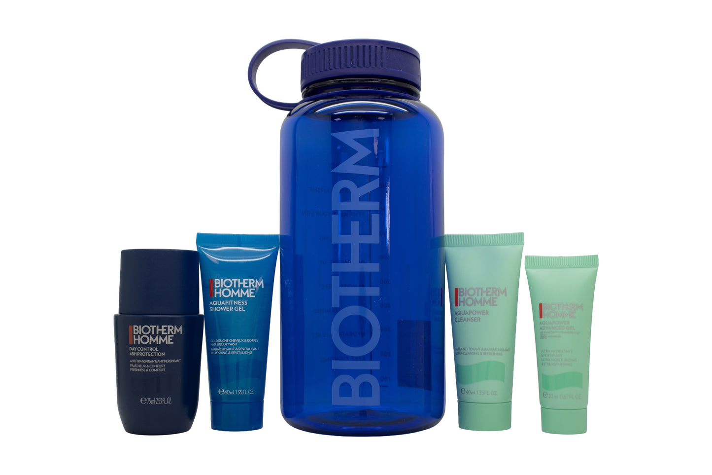 Biotherm Power Drop Set Roll on deo 75ml + Cleanser 40ml + Showergel 40ml + Advanced Gel 20ml + Water bottle
