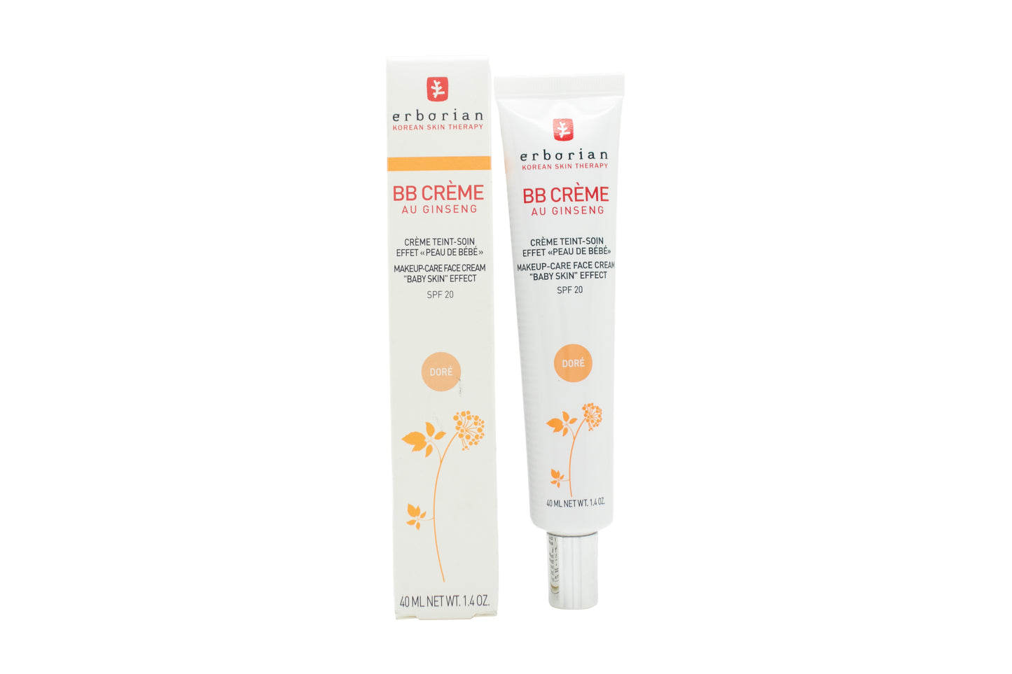 Erborian BB Cream Makeup Care Face Cream SPF20 40ml - Dore