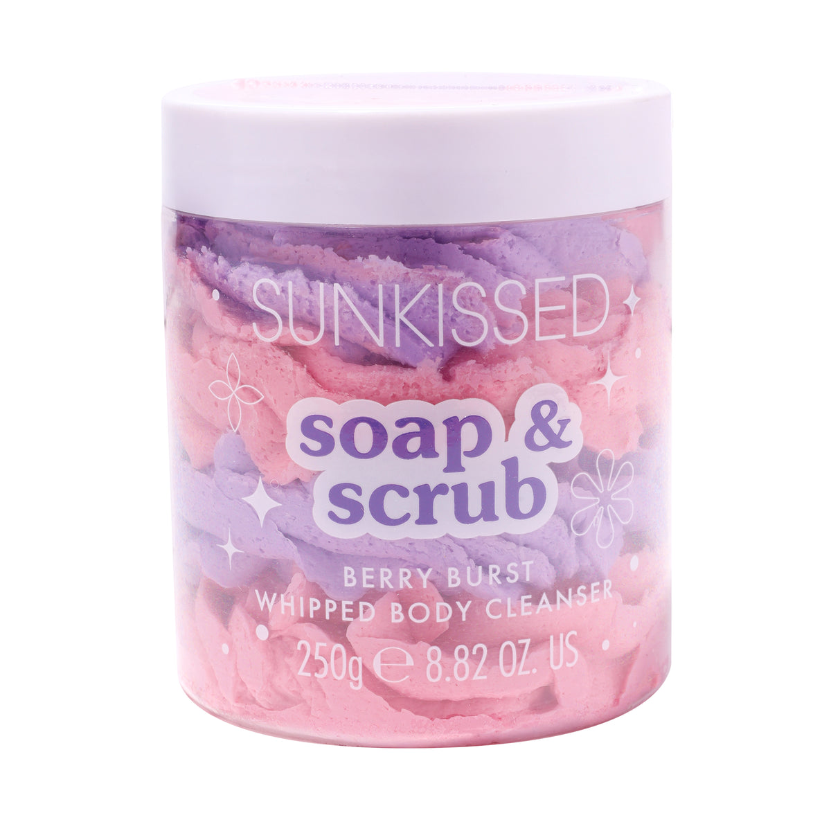 Sunkissed Soap & Scrub Berry Burst Whipped Body Cleanser 250g