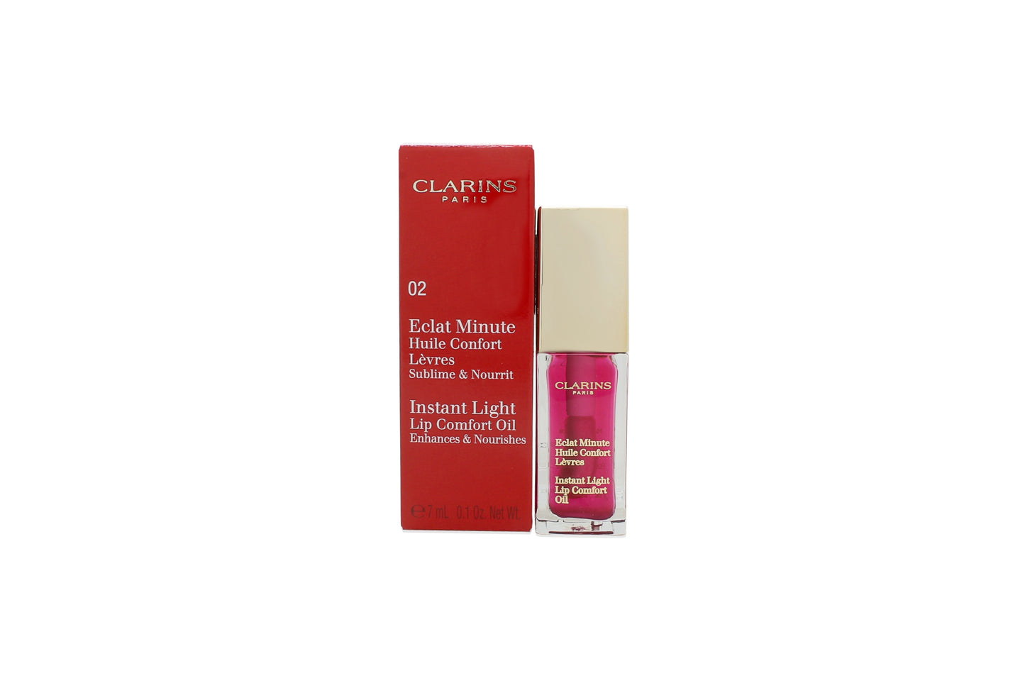 Clarins Instant Light Lip Comfort Oil 7ml - 02 Raspberry