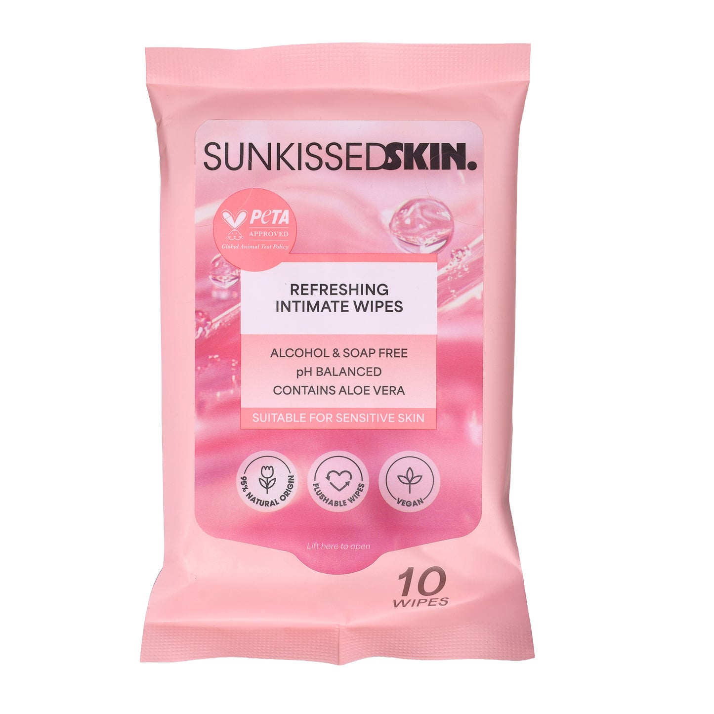Sunkissed Skin Refreshing Intimate Cleansing Wipes - 10 Wipes