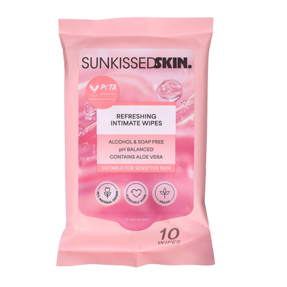 Sunkissed Skin Refreshing Intimate Cleansing Wipes - 10 Wipes