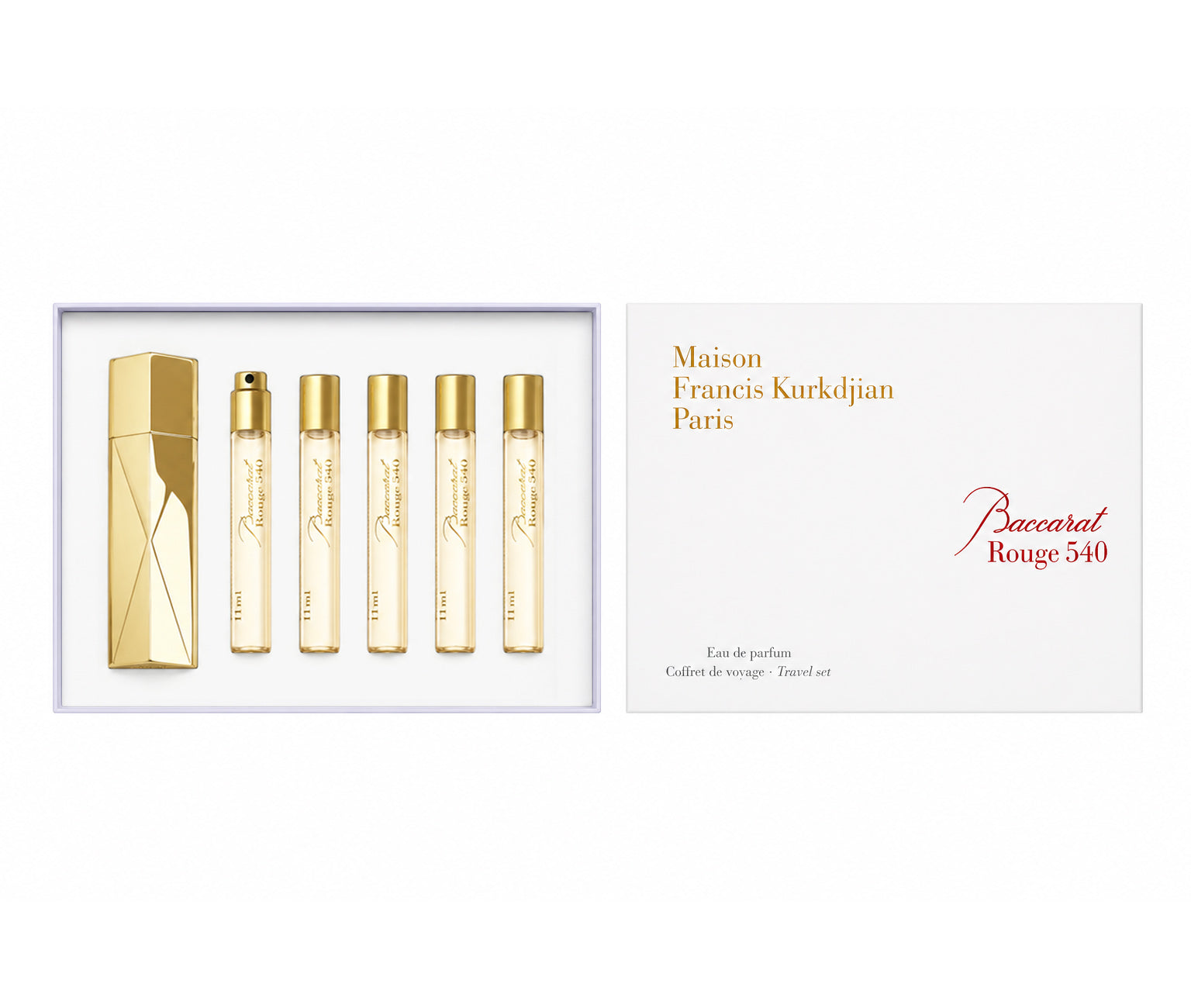 Maison Francis Kurkdjian Baccarat Rouge 540 Travel Set 5 Pieces 11ml