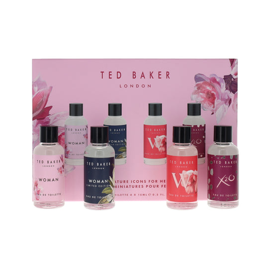 Ted Baker Icons Gift Set 15ml EDT Woman Original + 15ml EDT Woman Limited Edition + 15ml EDT W For Her + 15ml EDT X20 For Her