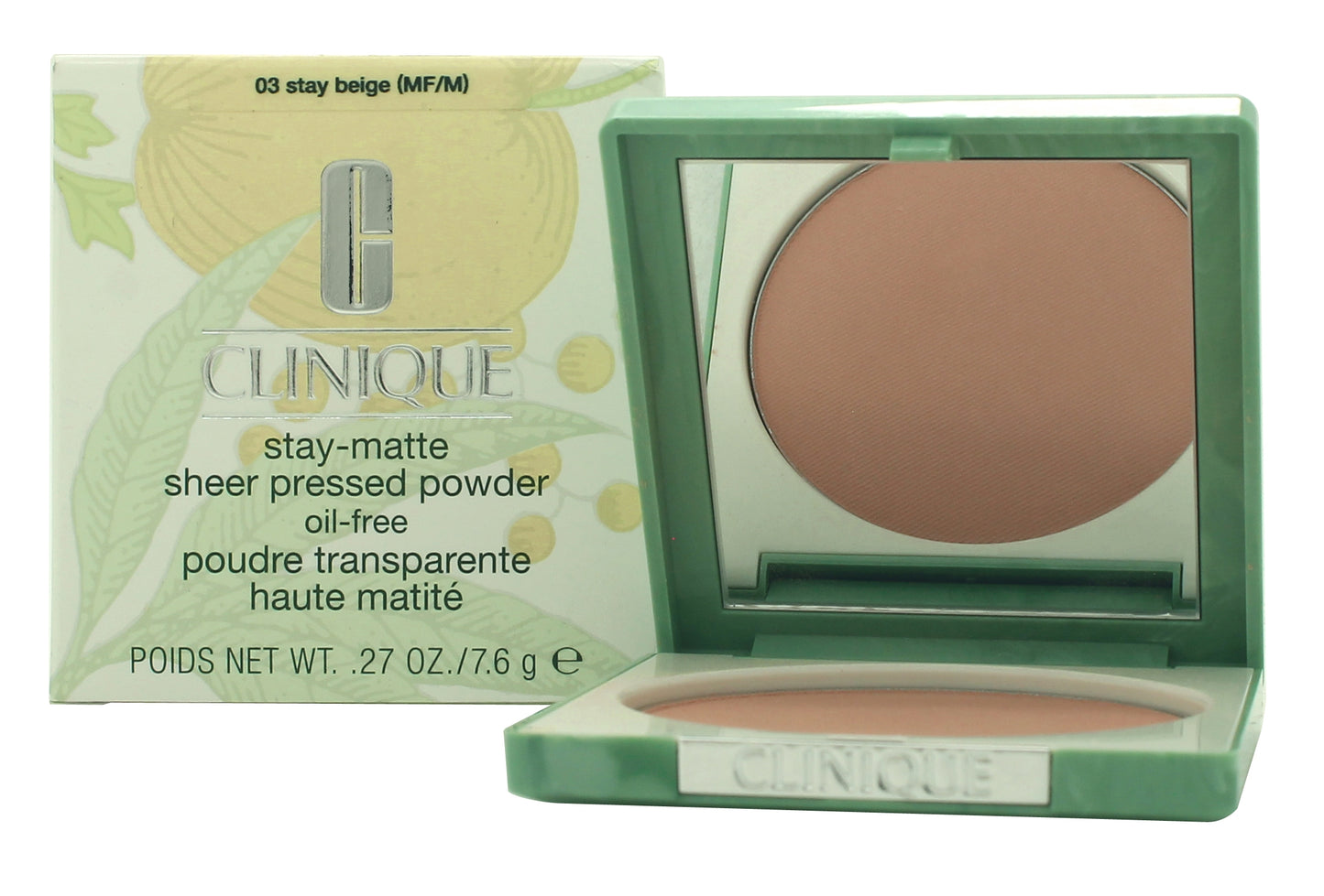 Clinique Stay-Matte Sheer Pressed Powder 7.6g - Stay Beige