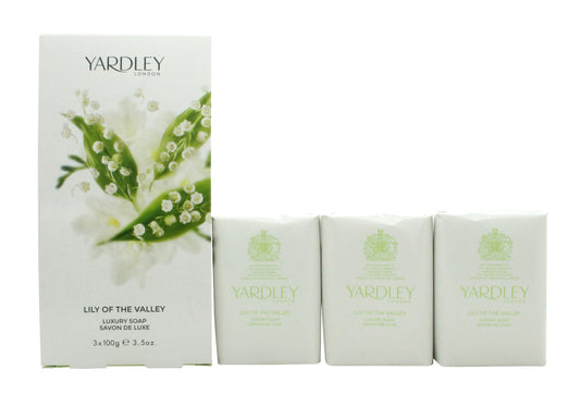 Yardley Lily of the Valley Soap 3x 100g