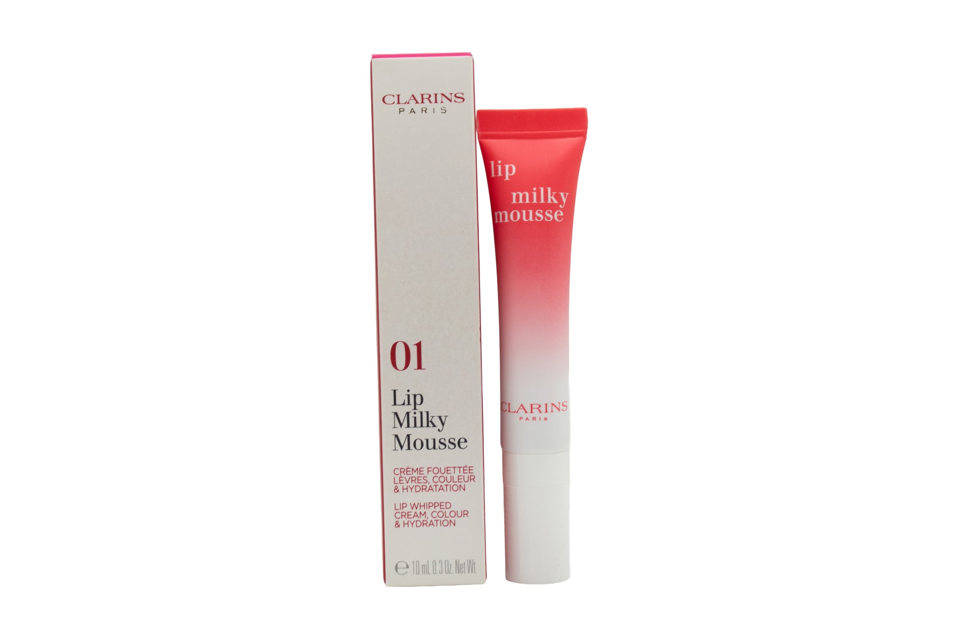 Clarins Lip Milky Mousse Lip Cream 10ml - 01 Milky Strawberry
