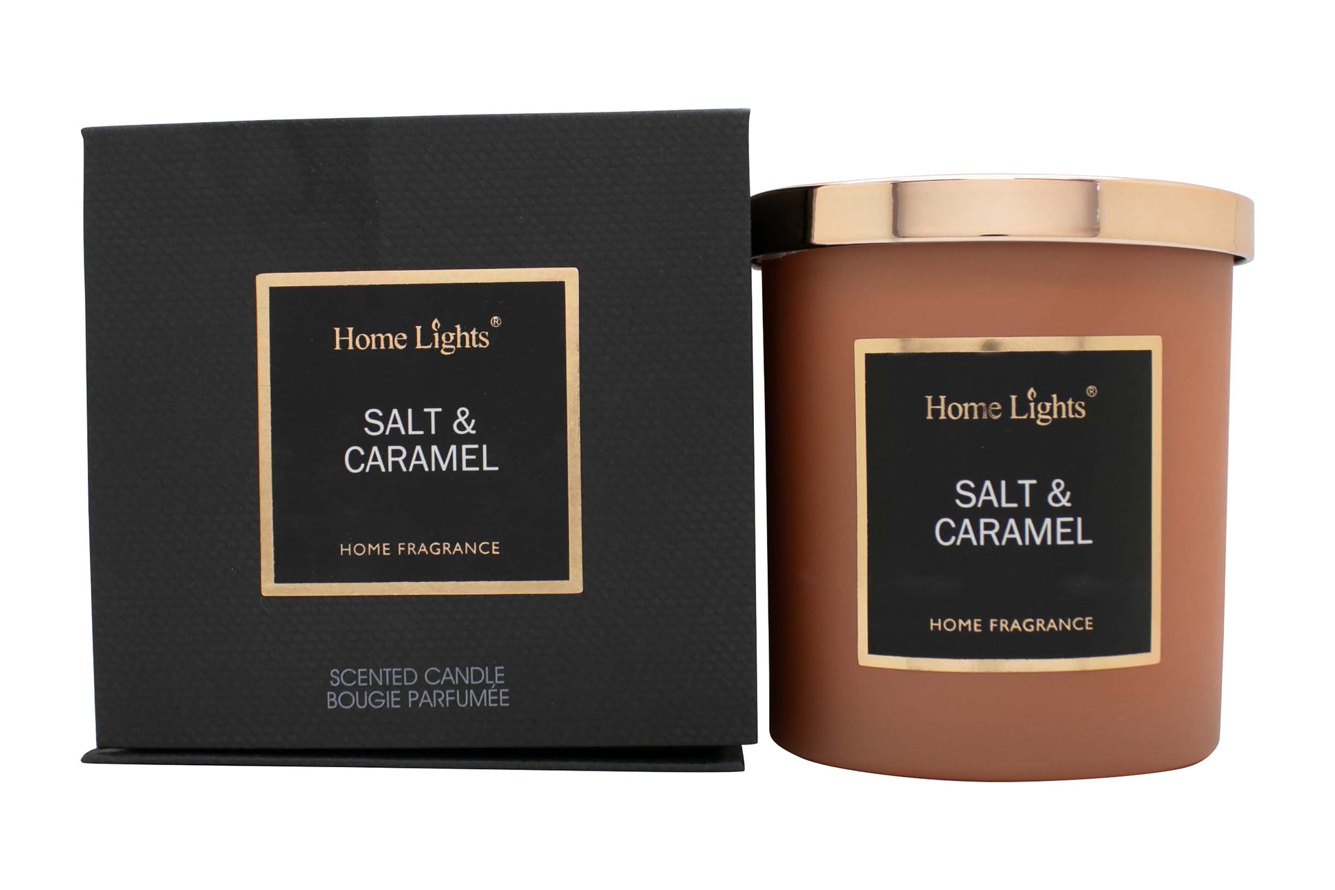 Home Lights Salt & Caramel Scented Candle 215g