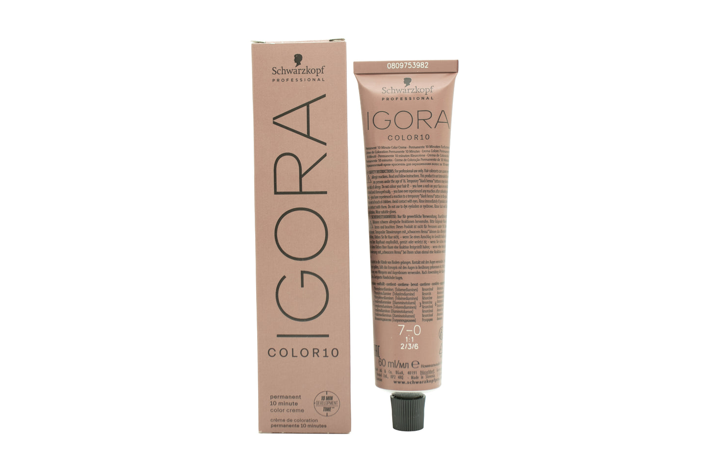 Schwarzkopf Igora Color 10 Permanent Hair Colour Cream 60ml - 7-0 Medium Blonde