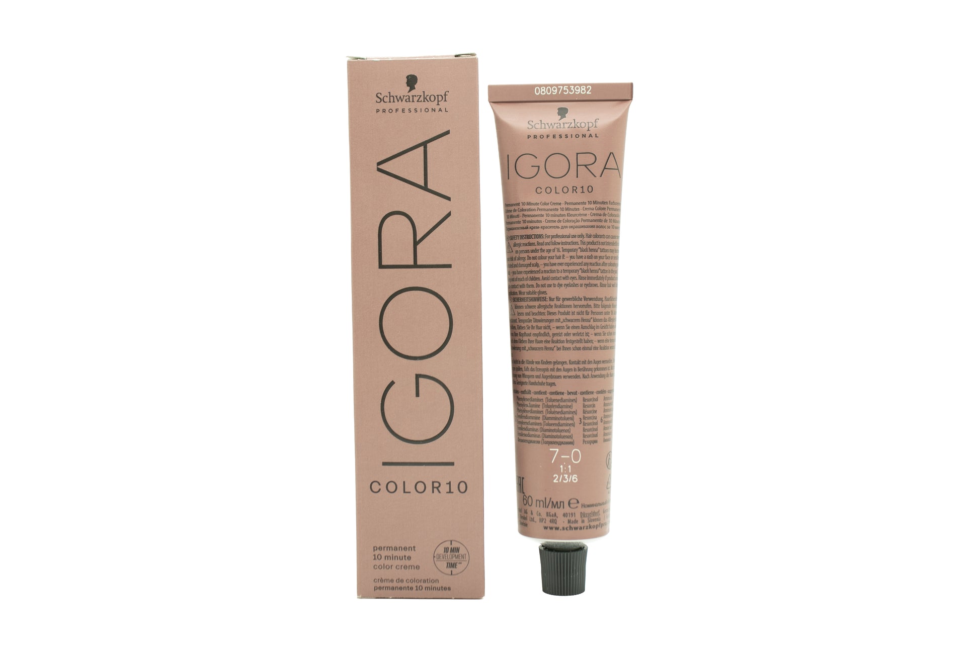 Schwarzkopf Igora Color 10 Permanent Hair Colour Cream 60ml - 7-0 Medium Blonde
