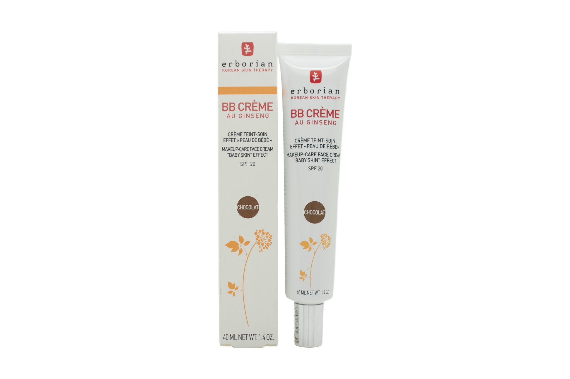 Erborian BB Cream Makeup Care Face Cream SPF20 40ml - Chocolate