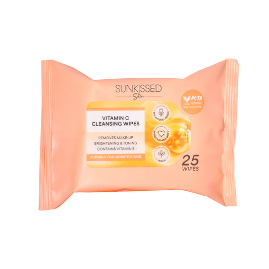 Sunkissed Skin Vitamin C Cleansing Wipes - 25 Pieces