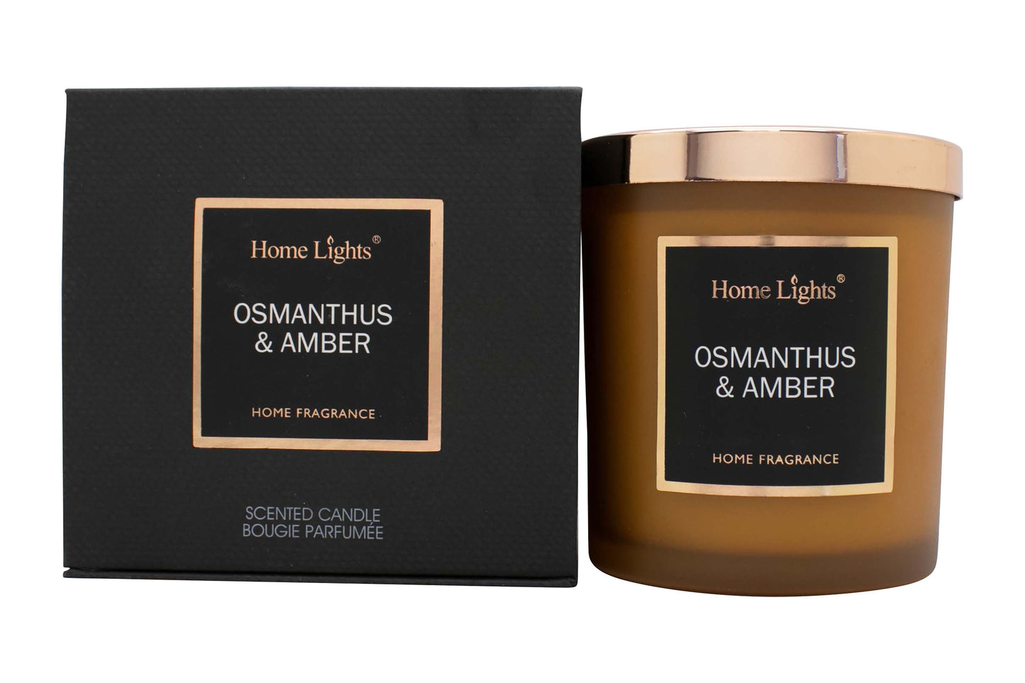 Home Lights Osmanthus & Amber Scented Candle 215g