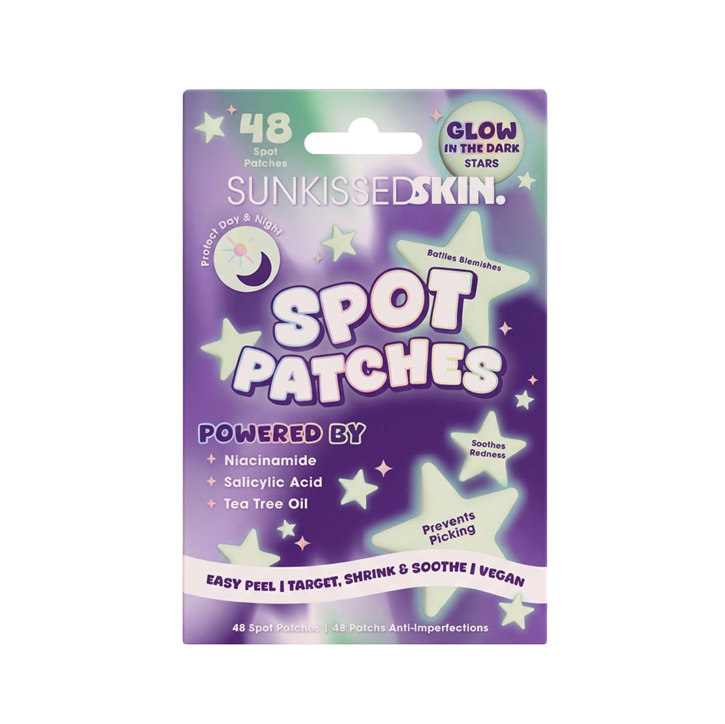 Sunkissed Skin Spot Patches 48 Pieces - Glow In The Dark Stars