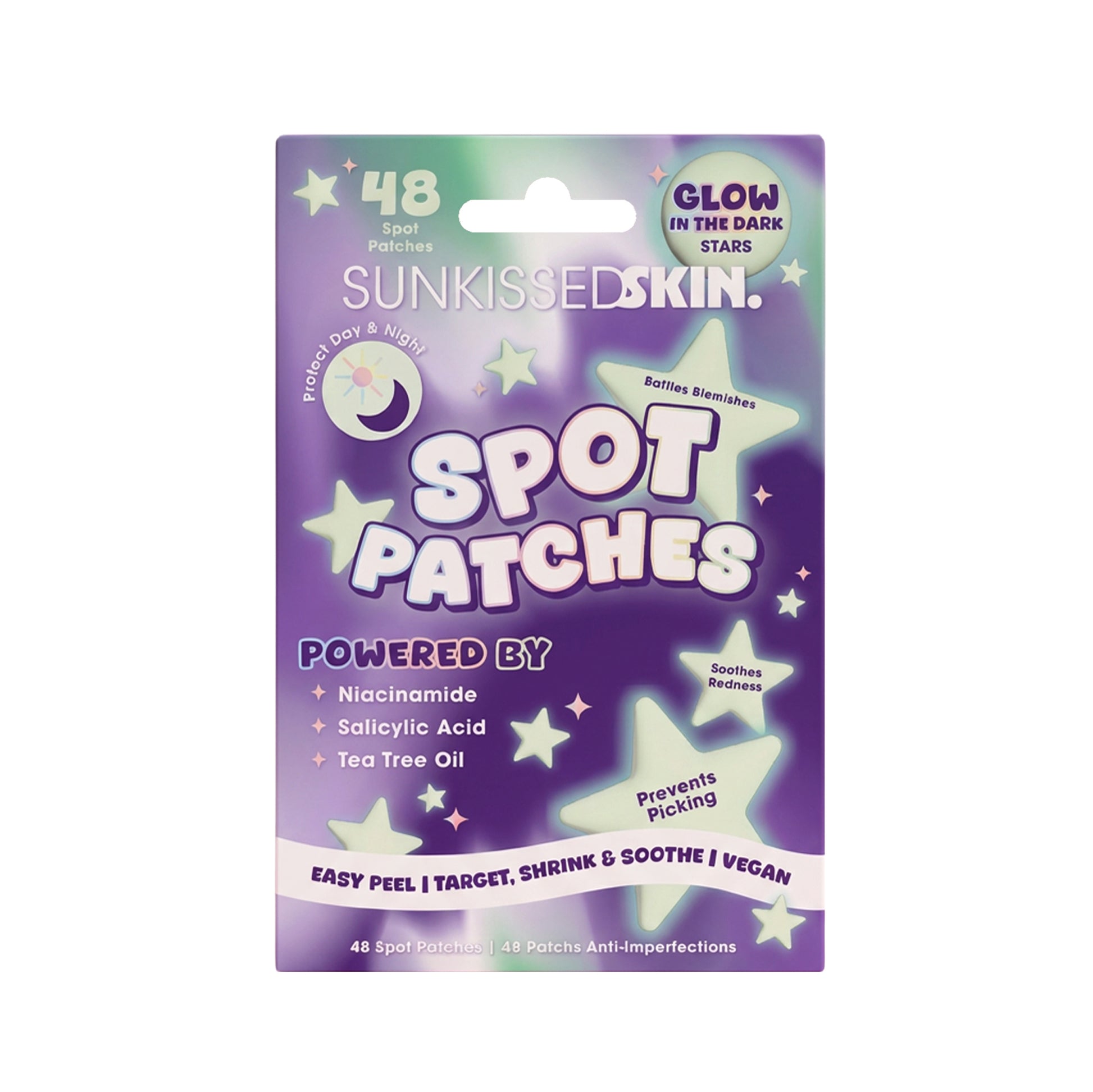 Sunkissed Skin Spot Patches 48 Pieces - Glow In The Dark Stars